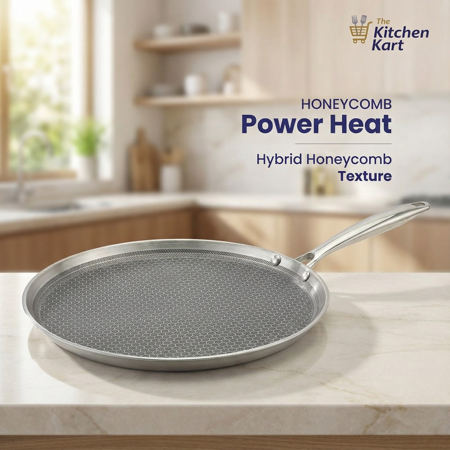 Triply Honey Comb Dosa Tawa 3.5mm by TheKitchenKart