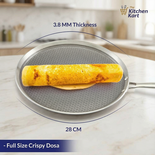 Triply Honey Comb Dosa Tawa 3.5mm by TheKitchenKart